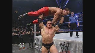 Brock Lesnar vs. Chris Benoit - WWE Title + Brock Destroys  Chris Benoit