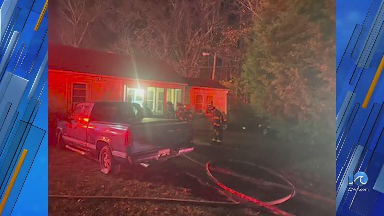 One person suffers serious burns after Suffolk house fire - YouTube