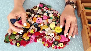 ASMR Button Sorting, the Gentle Way • No Talking