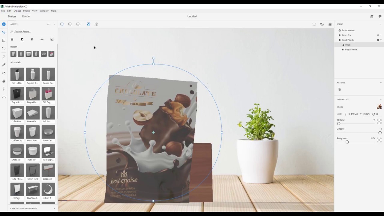 Adobe Dimension CC 2018 - أدوبي دايمنشن