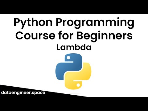 Python Programming Course for Beginners: Lambda Function