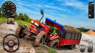 Cargo Tractor Trolley Simulator V2 | Heavy Cargo Farming | Tractor Gameplay screenshot 2