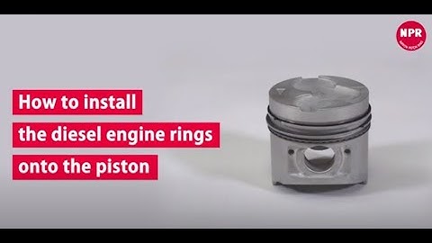 【NPR OFFICIAL】 How to install the piston rings for Diesel Engine (English)