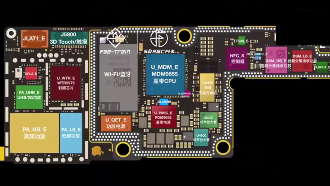 iPhone X Ð¡Ñ…ÐµÐ¼Ð° Components Layout Diagram - YouTube