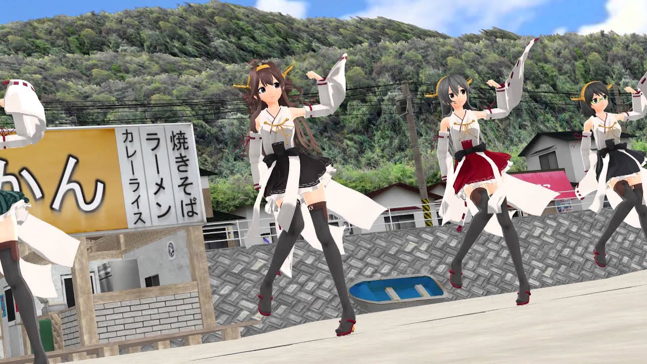 【MMD艦これ】Girls(EasyPop) 金剛型四姉妹