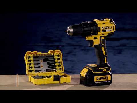 Taladro percutor a batería DEWALT dcd778d2t 18v con 2 baterías de 2ah +  maletín