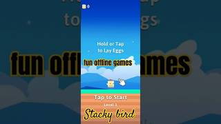 Stacky bird- Fun offline game#games #gaming #gameplay #stackybird #ytshorts #subscribe...