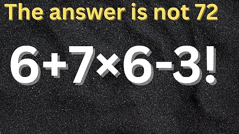 PEMDAS with a Factorial!Solve 6+7×6-3!#mathsolympiad #pemdas #mathstricks #maths