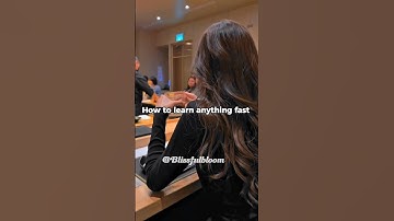 How to learn anything fast #shorts #study #studytips #learn #fast #fypシ゚ #viral #ytshorts#aesthetic
