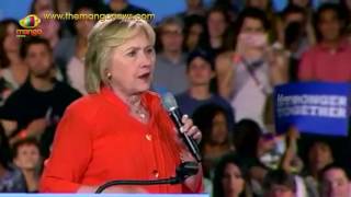 Hillary Clinton Contrasts Her Message Of Optimism With Trumps Negativity Florida Mango News