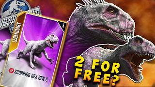 You Can Get Two Scorpios Rex for FREE? — Jurassic World: The Game