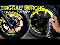 Airbrush velg scoopy 2 warna pakai cat kaleng