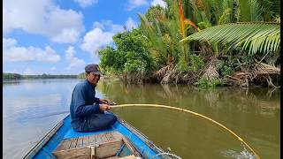 Kuatnya perlawanan ikan besar ini perahu sampai diseret