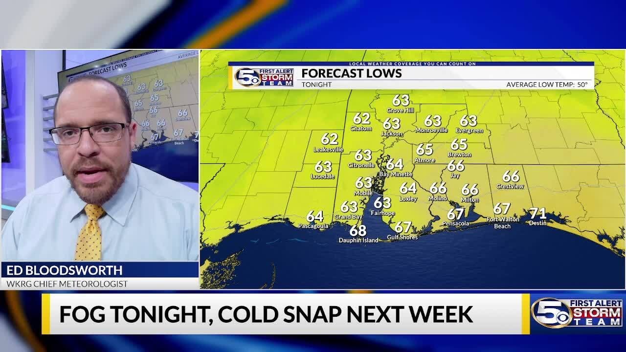 FORECAST | Some Fog Tonight, Cold Front Arrives Sunday - YouTube