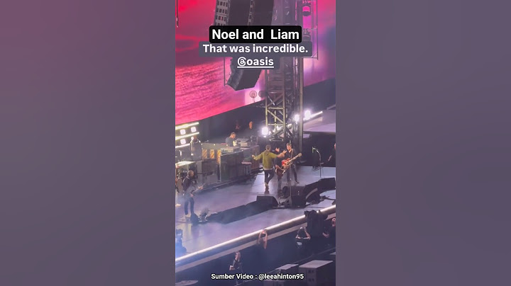 Noel and Liam That was incredible 🫰 #oasis #oasisreunion