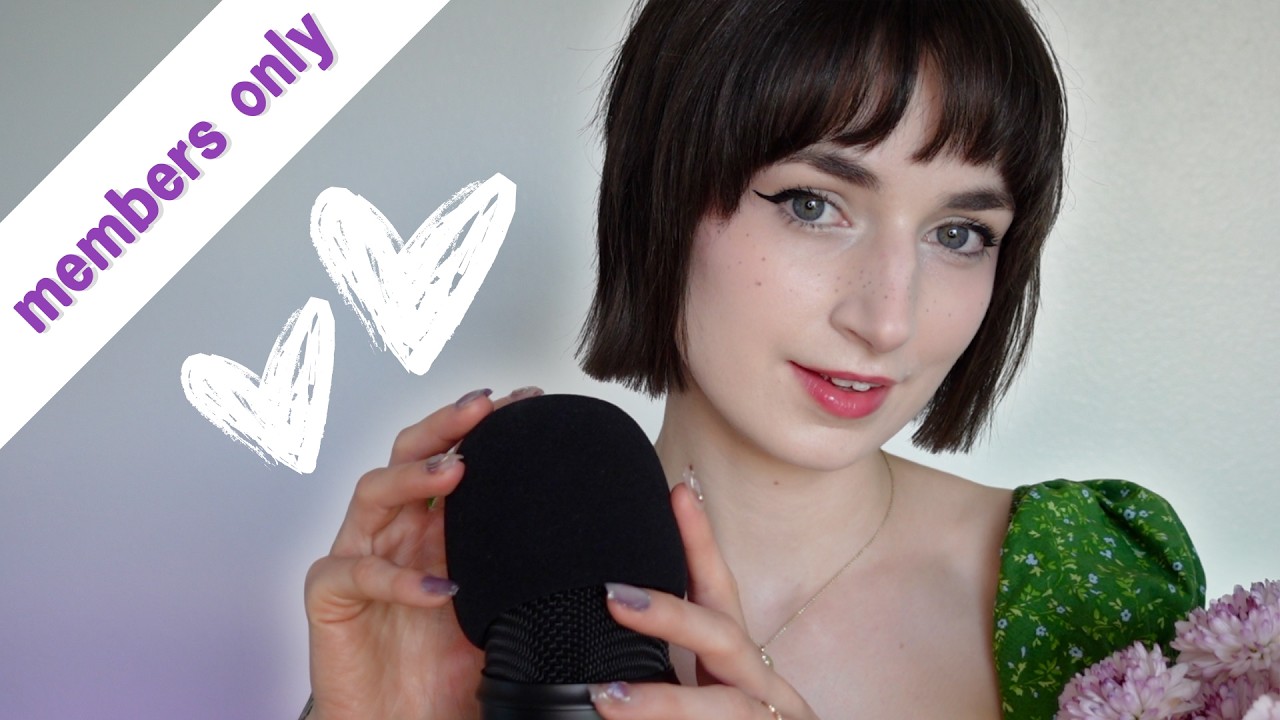 ASMR Mic Scratching (foam cover + bare mic) and Chatting 🥰 - YouTube