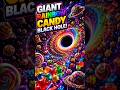 Giant Rainbow Candy Black Hole! 🕳️🍬 #shorts #rainbow #candy #blackhole