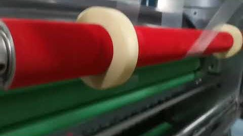 High Speed Window Patching Machine for tissue boxes.