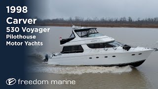 1998 Carver 530 Voyager Pilothouse Motor Yachts Tour | Now in Vancouver