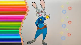 Zootopia coloring page color and relax favorite characters