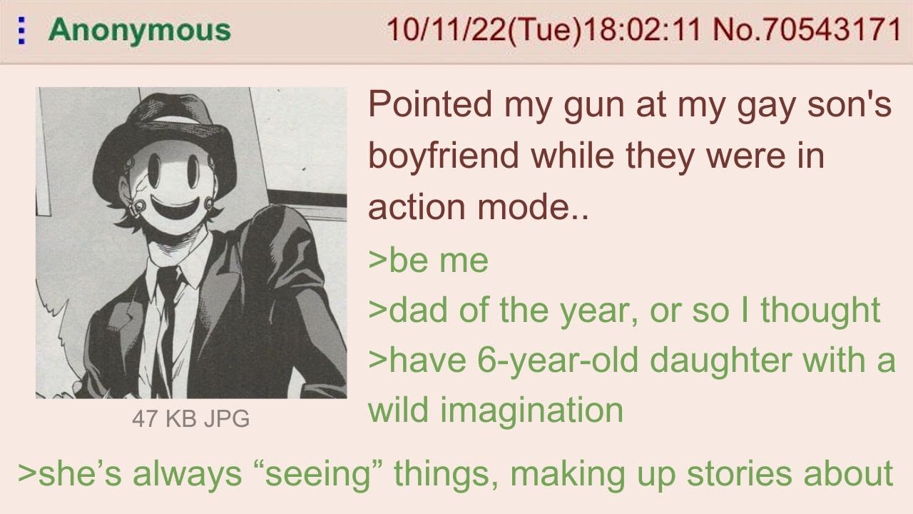 Anon discovers his son is gay — 4Chan Greentext Stories