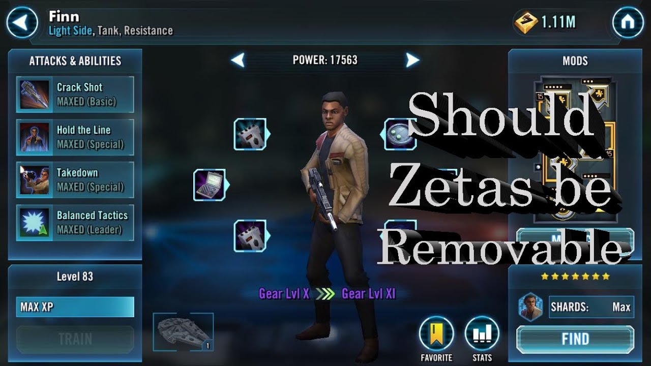 SWGOH Community Question: Should Zetas be Refundable?