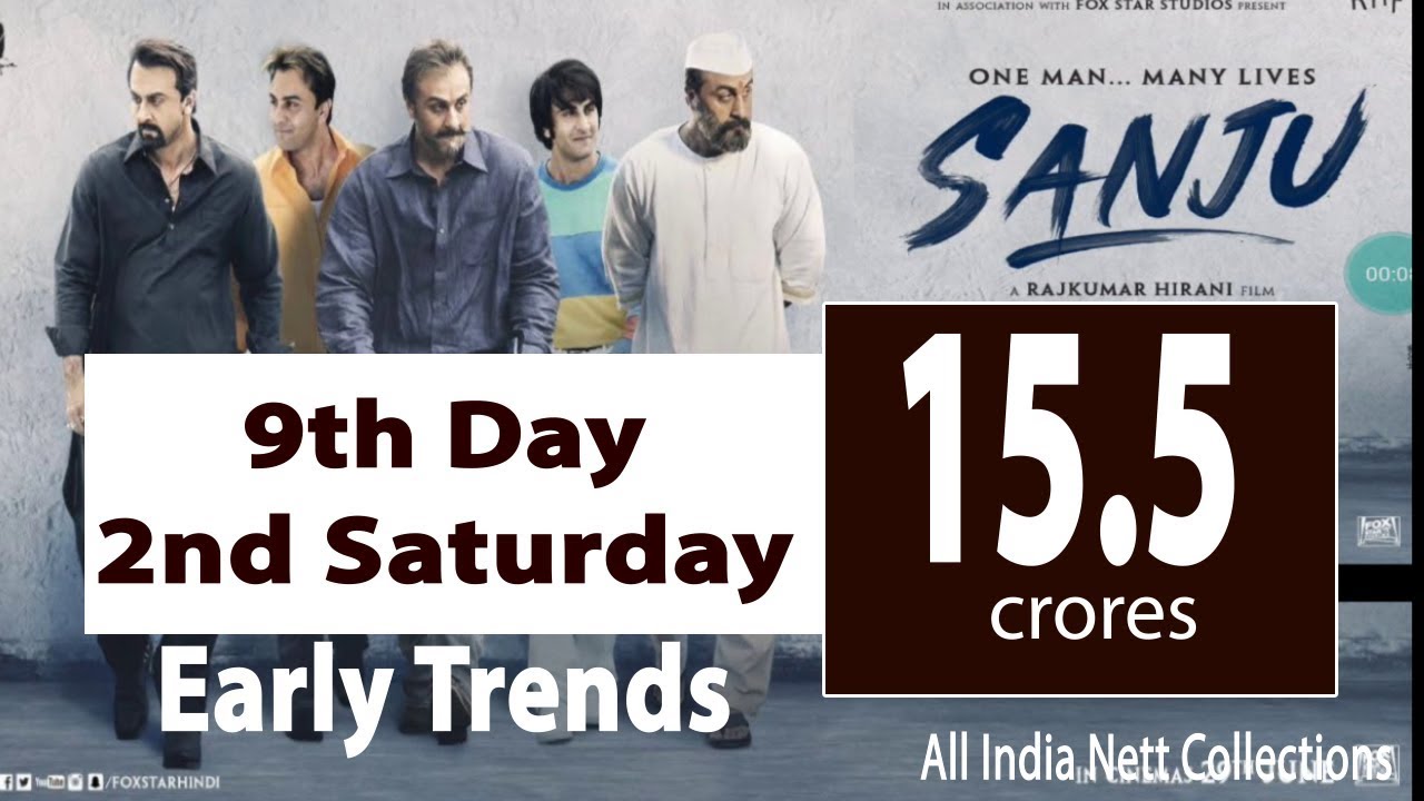 Sanju 9th Day Second Saturday Collection Early Trends | Sanju 8th day Second Friday Collection