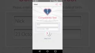 Мобильное приложение "Любовный тест совместимости" для Android (EN) Owly Labs screenshot 2