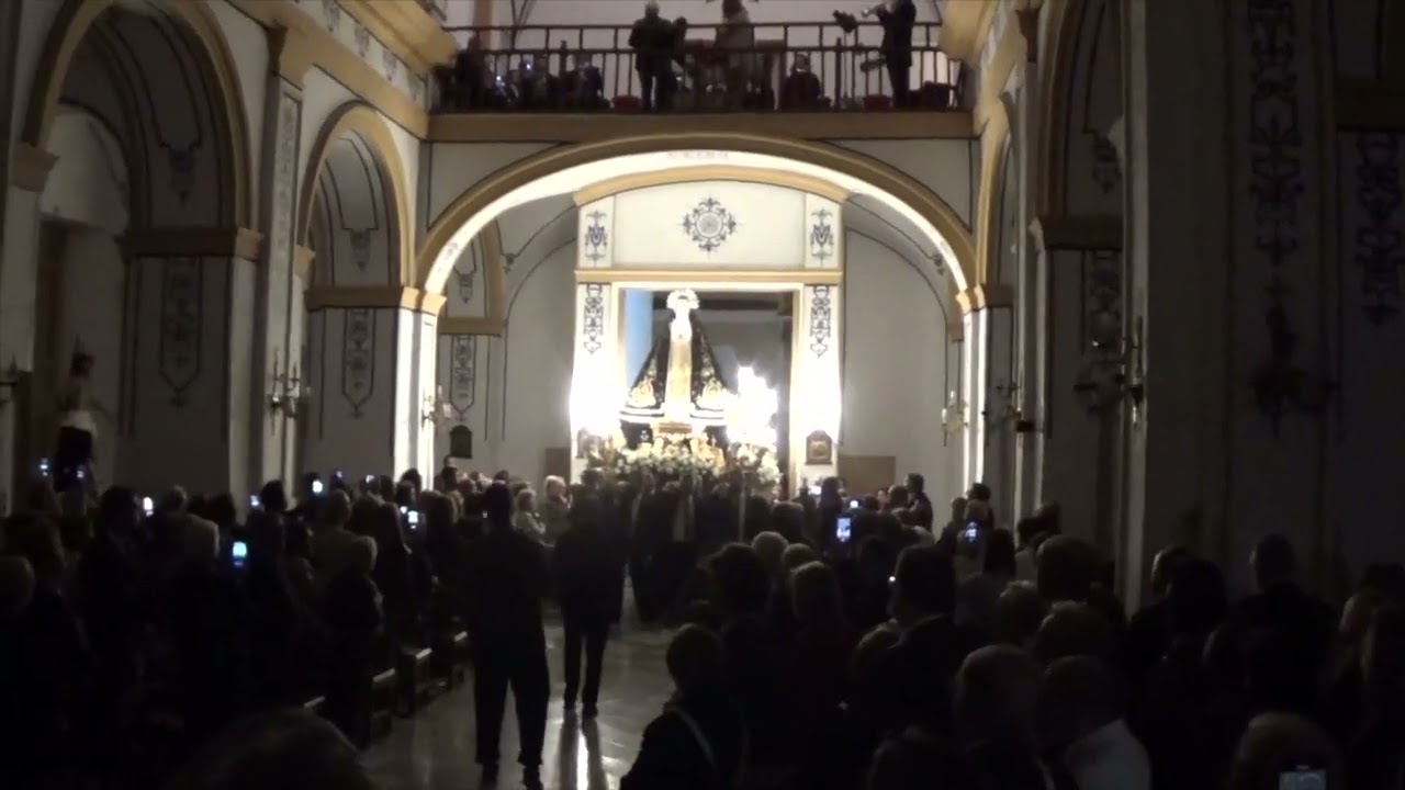 Entrada Estandartes y Virgen del Paso Semana Santa La Ñora 2023