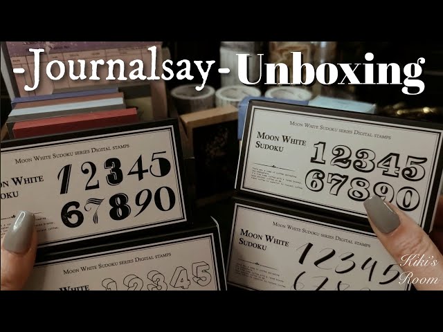 Unboxing) 新しいコラージュ素材の開封,New Journal items From