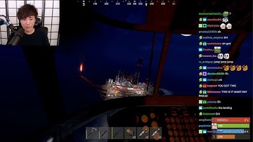 Sykkuno crashes HELICOPTER arriving at OIL RIG | OTV Rust Server