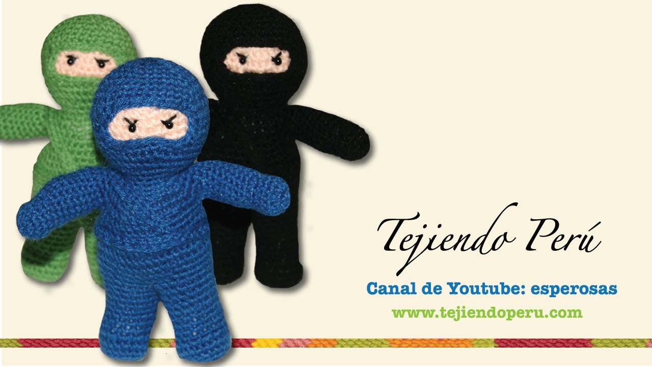 Ninja amigurumi tejido a crochet (Parte 2) - YouTube