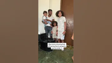 Boy Moms Showing Their Offspring How To Properly Use The Toilet Shorts Thebeverlyhalls 