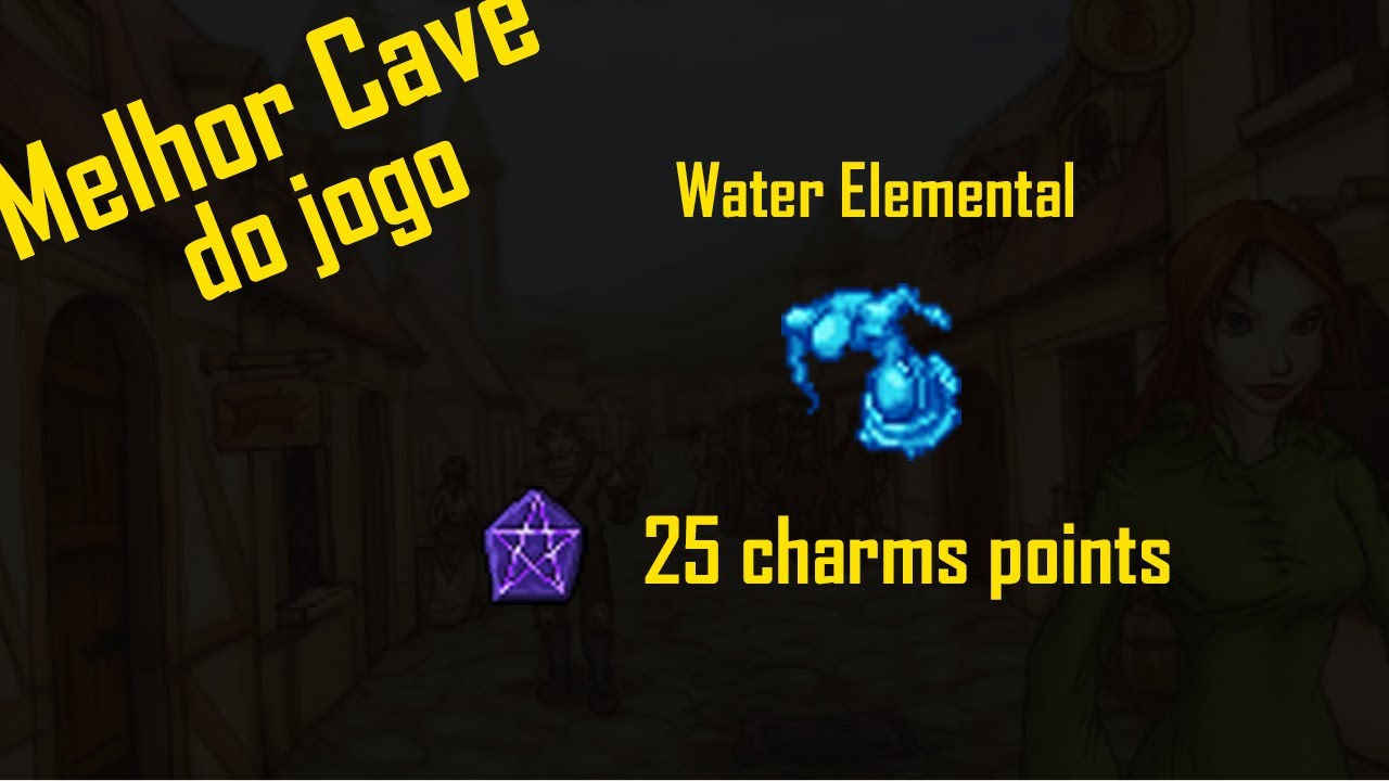 [BESTIARY] Water Elemental A melhor cave do tibia 25 Charms points
