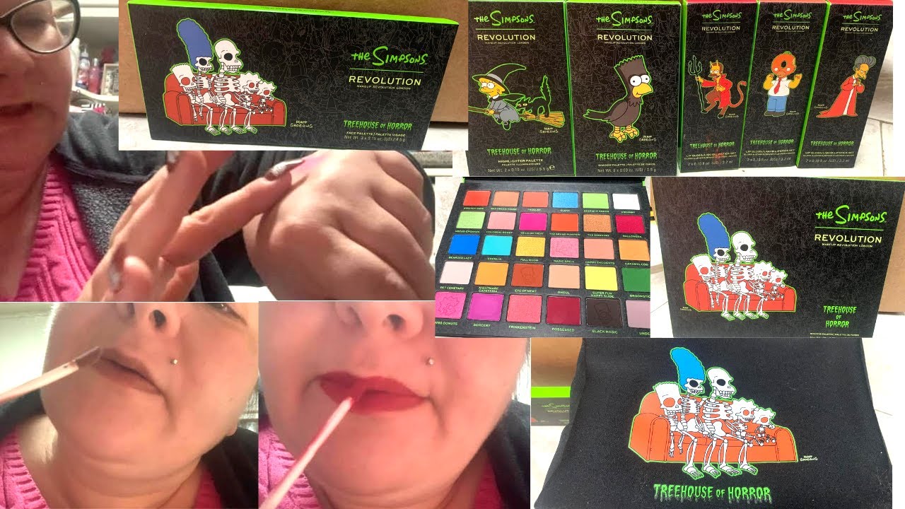 THE SIMPSONS MAKEUP HAUL & REVIEW - I HEART REVOLUTION - TREEHOUSE OF HORROR