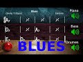 12 bar blues in a  jazz backing track  playalong 110bpm