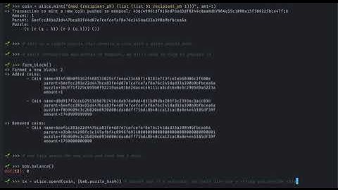 Full node simulator for Chia blockchain