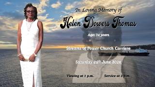 In Loving Memory of Helen Dowers Thomas