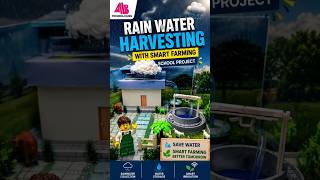 🌧️💧 RAIN WATER HARVESTING WITH SMART FARMING  SCHOOL PROJECT 🌱🚜 #scienceproject #schoolproject #diy