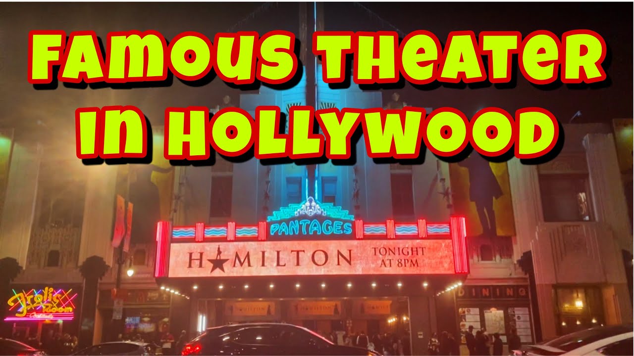 Watching Hamilton in Pantages Theater Hollywood YouTube
