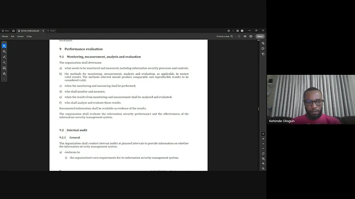 The 30:3 Initiative: Performance Evaluation (Clause9), Improvements (Clause 10) and Annex Controls