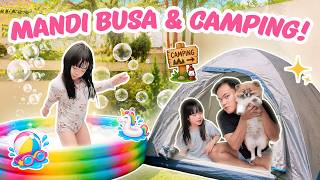 YUKA-CHAN & PAPA BIKIN WATERPARK PRIBADI! MAIN TENDA DAN MANDI BUSA! | vlog