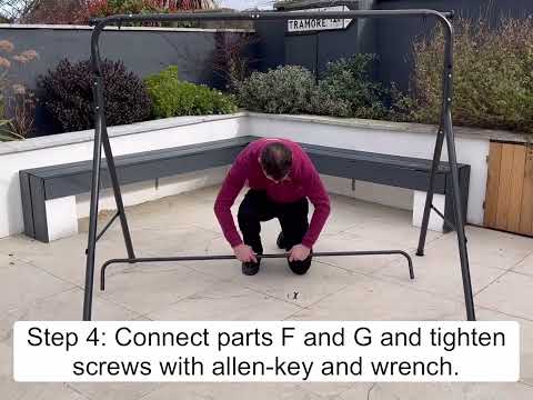 Relaxing 3 Seater Swing Chair With Shade Covering | Product Assembly | Home Store + More