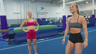 3x Olympic Ice Dancer Attempts Gymnastics