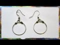 How to Make Simple Wire Hoop Earrings