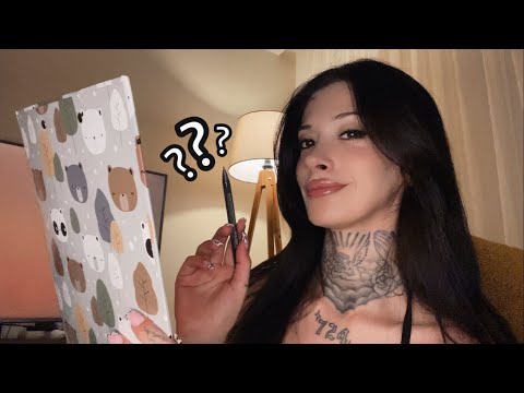 [türkçe asmr] sana sorduğum soruları cevaplarken uykuya dal 📝
