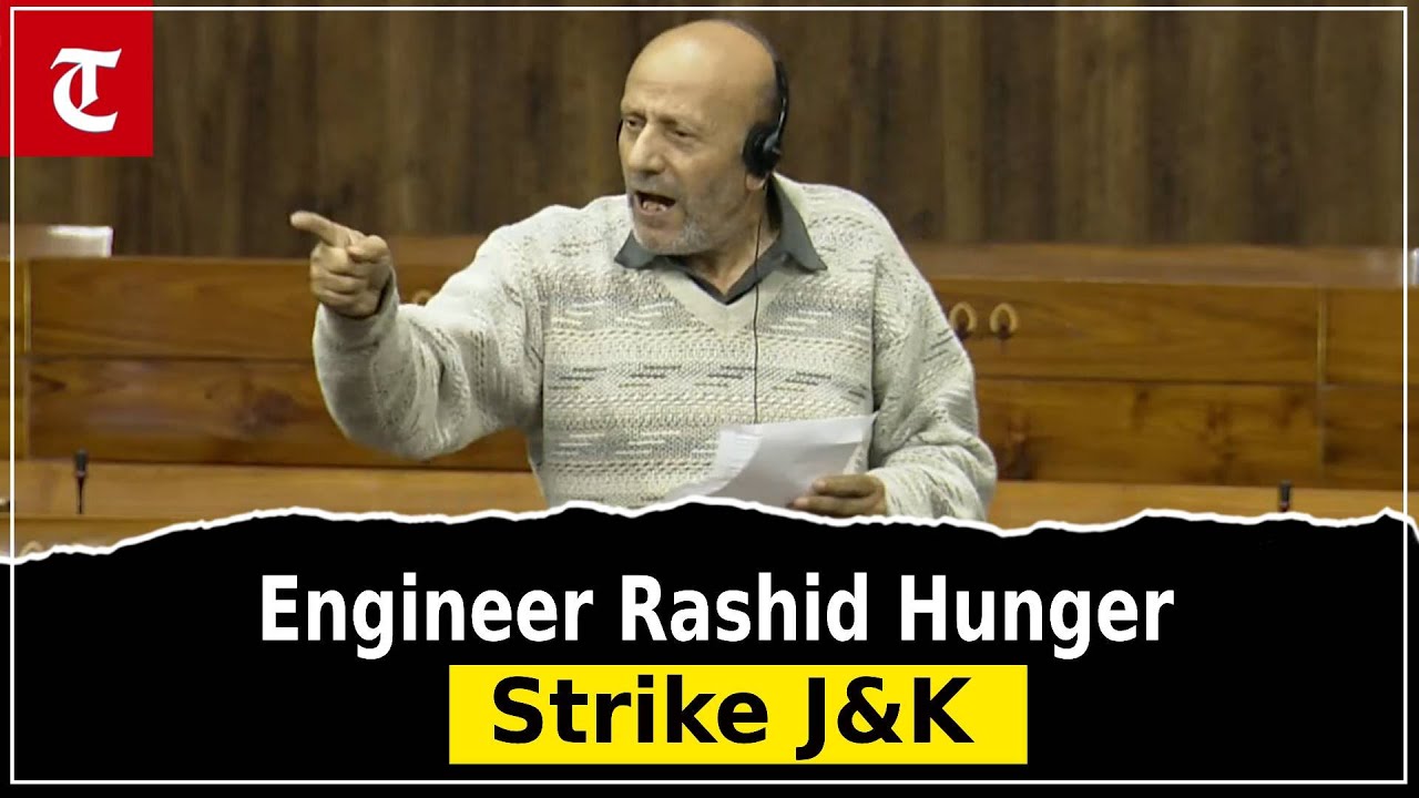 J&K MP Engineer Abdul Rashid stages hunger strike on Human Rights Day; raises long-pending issues.