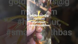 new handpoured #coike color #smallmouth , #bassfishing #fishing #fuzzybaits