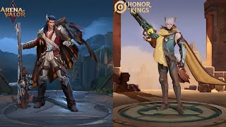 Shouyue Vs Elsu Hero Comparison Aov Vs Hok