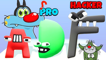 NOOB vs PRO vs HACKER | In Alphabet Merge Lore | Oggy Jack | TaimoorOP